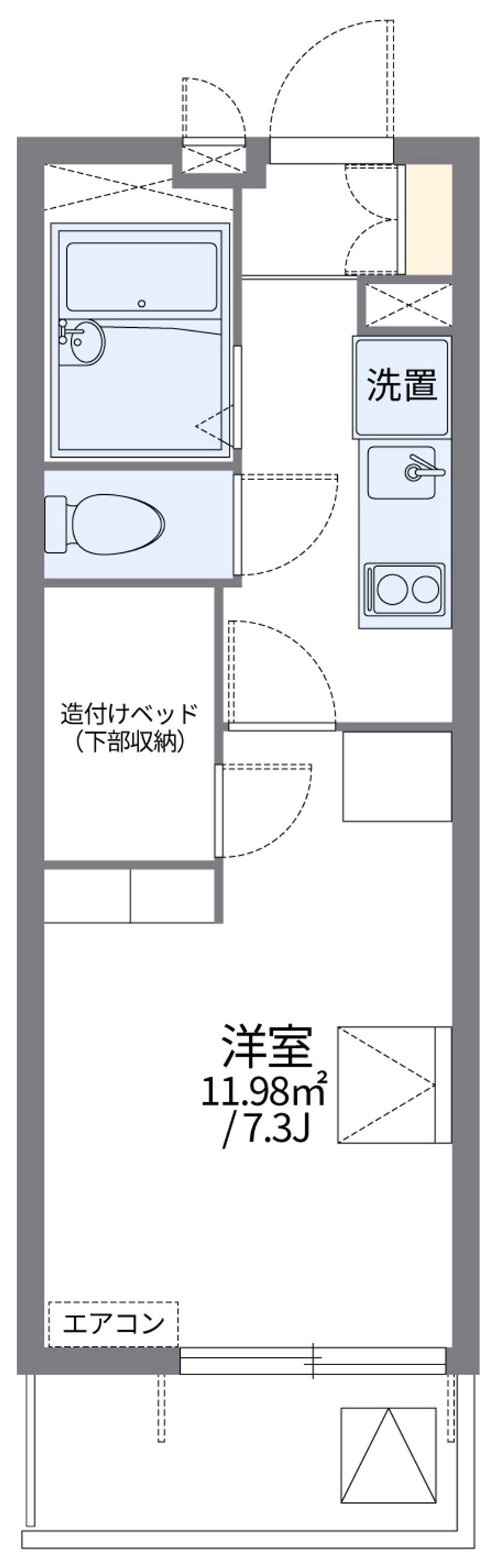 レオパレス大宮公園 間取図