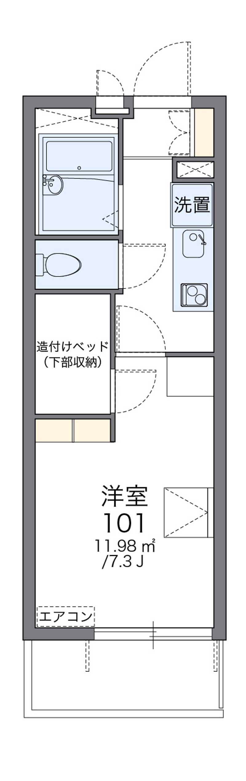 レオパレスアンビシオン 間取図
