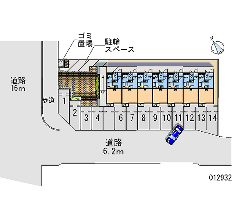 レオパレスグリーンヒル 月極駐車場