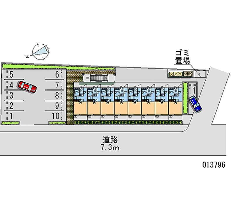 レオパレス真樹葉 月極駐車場