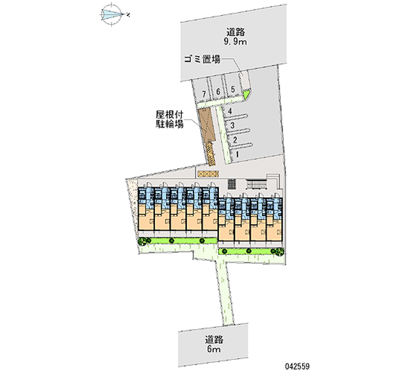 レオパレス光 月極駐車場