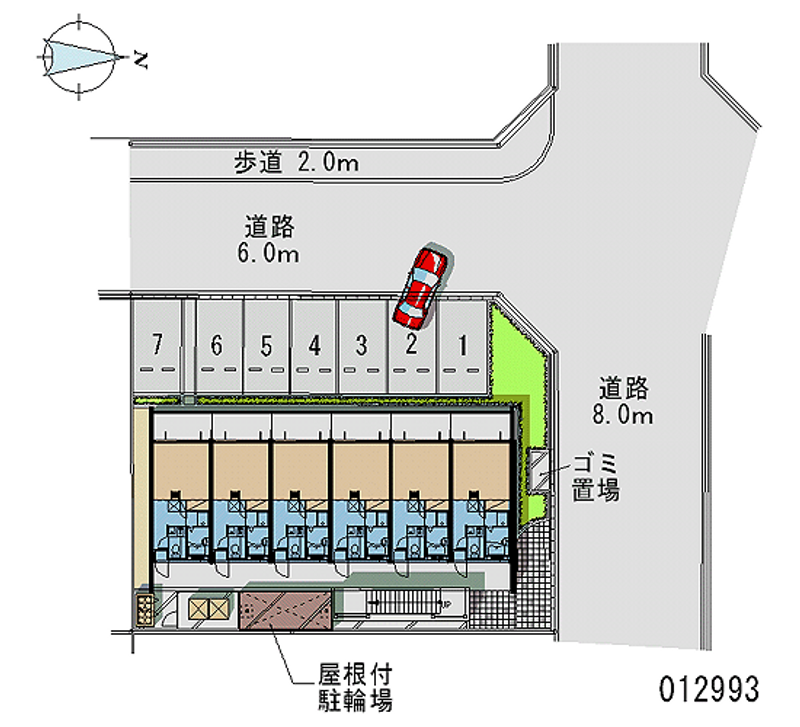 レオパレス住吉四番館 月極駐車場