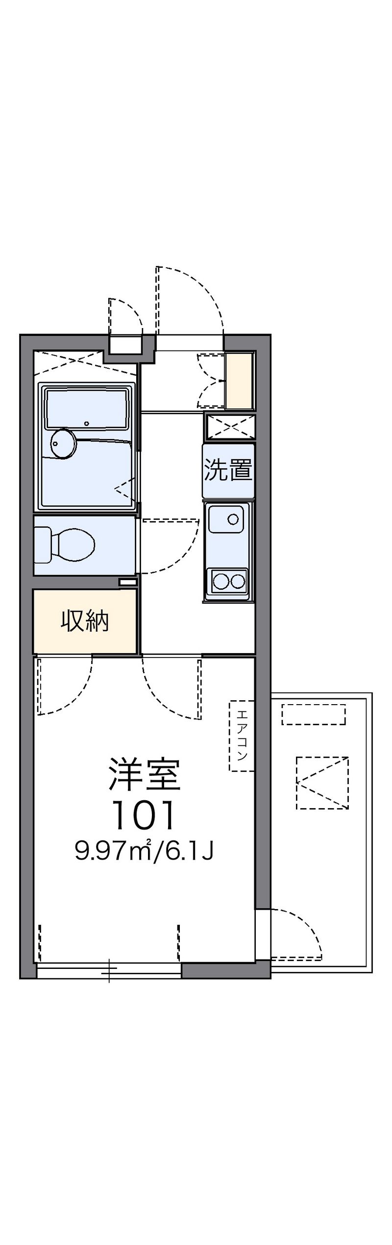 レオパレスフィオーレ船橋 間取図