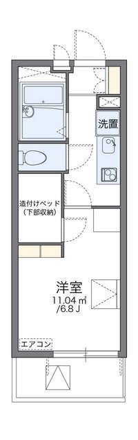 レオパレスサンヒロミ 間取り図