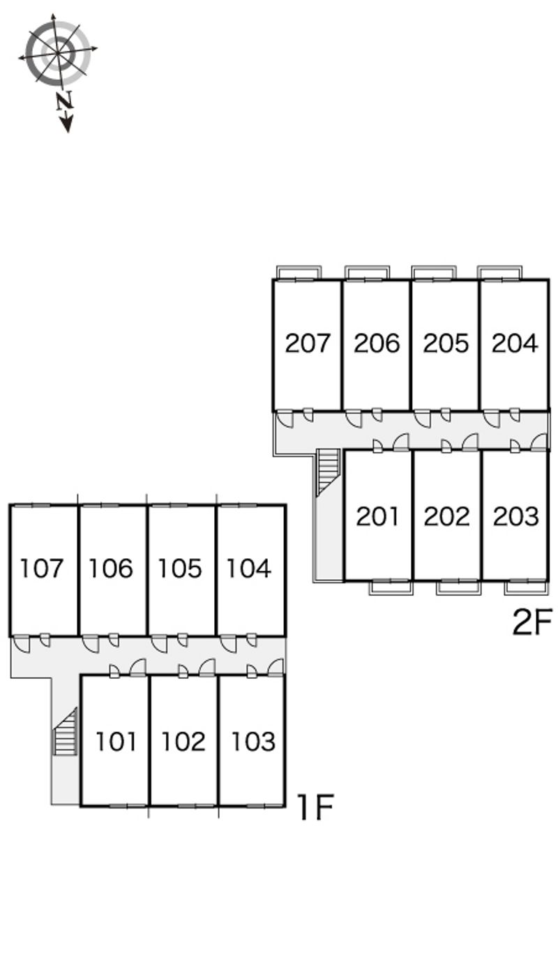 レオパレスサントピア 間取り配置図