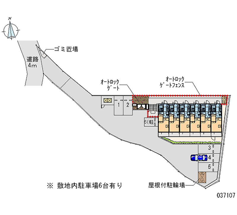 レオパレスオリーブ 月極駐車場