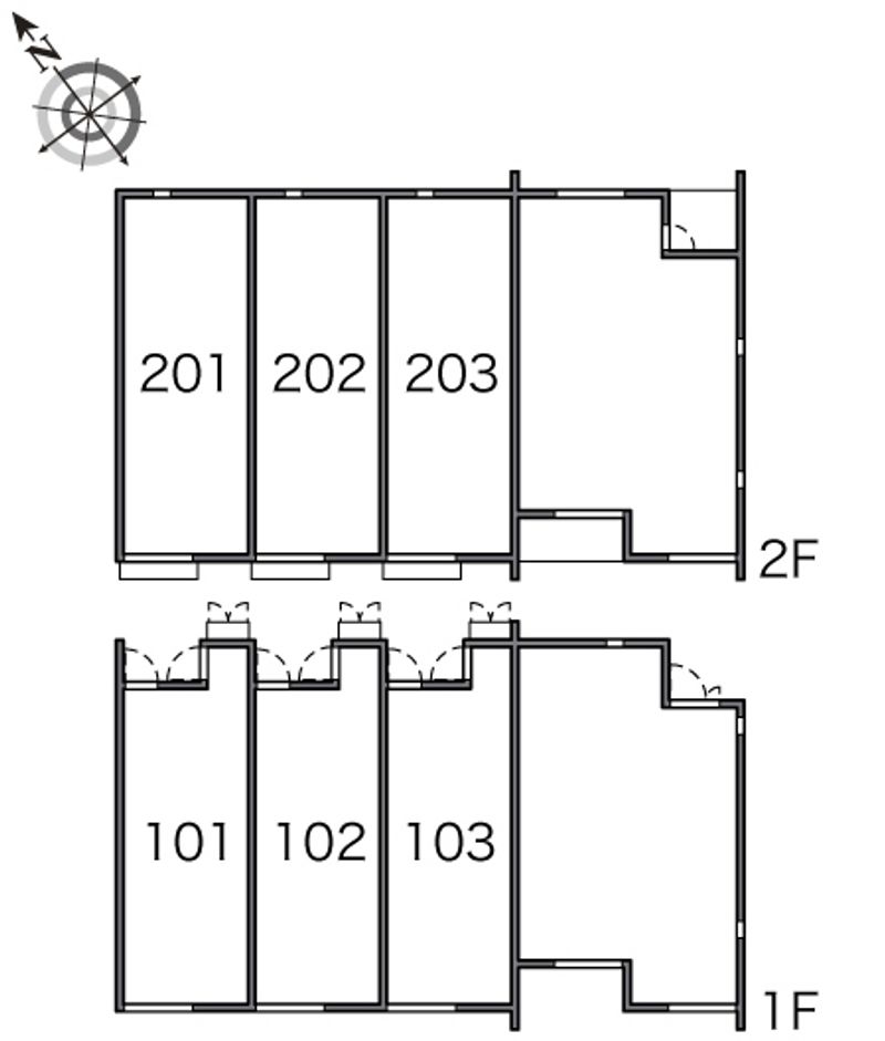 レオネクストＥＡＳＴＬＥＡＦⅢ 間取配置図