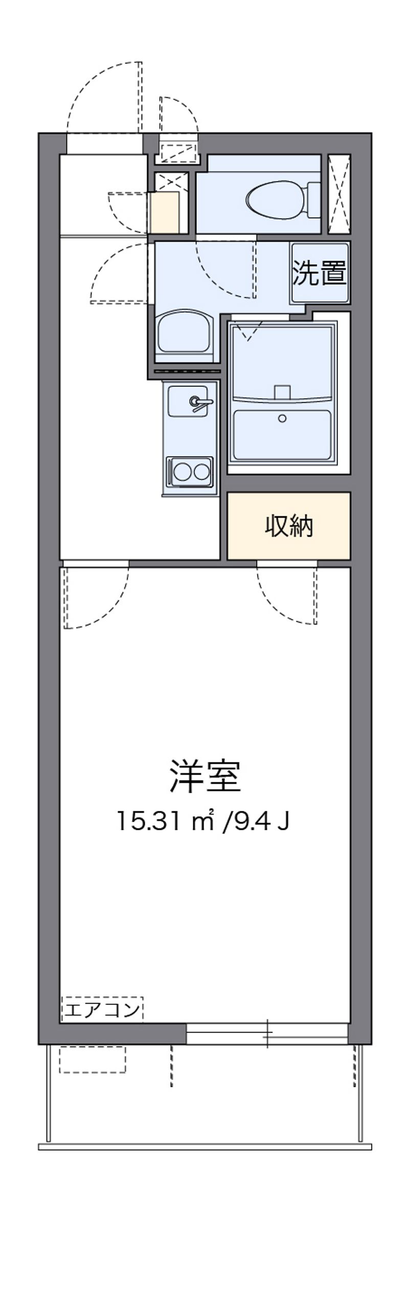 クレイノアイフィールド八千代 間取図