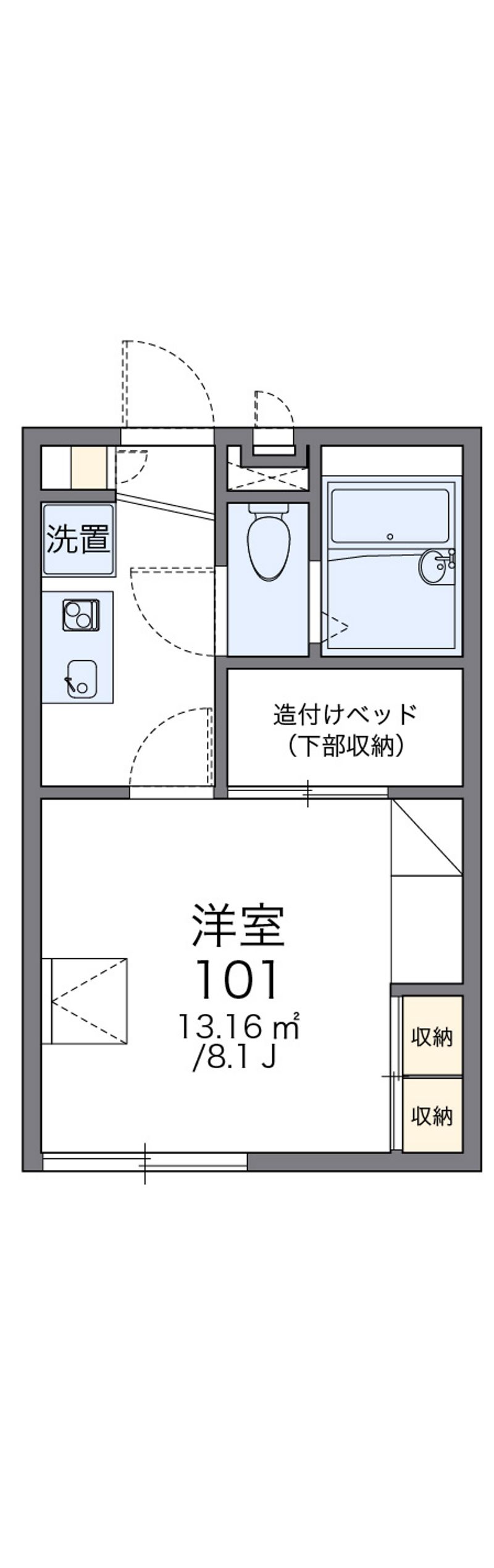 レオパレスベルン 間取図