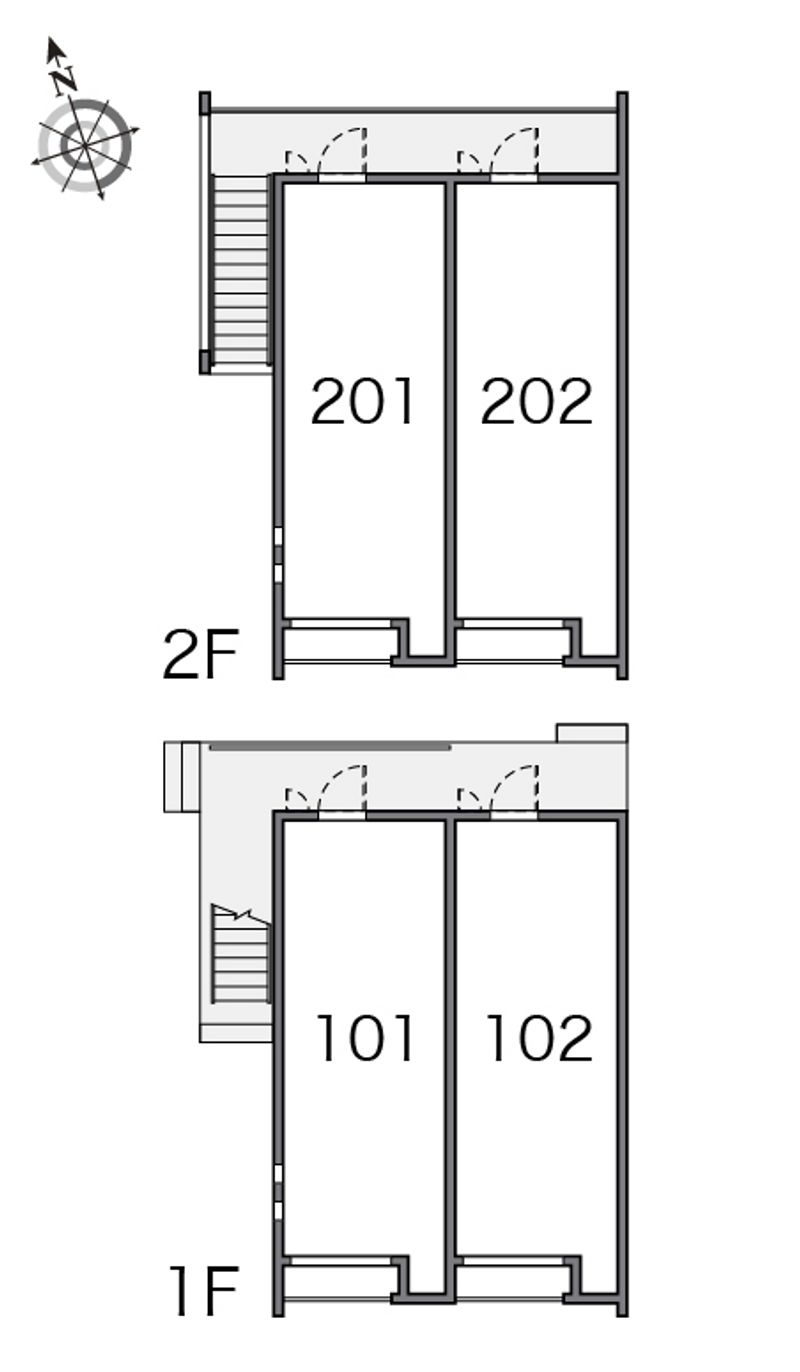 クレイノ美国Ⅱ 間取配置図