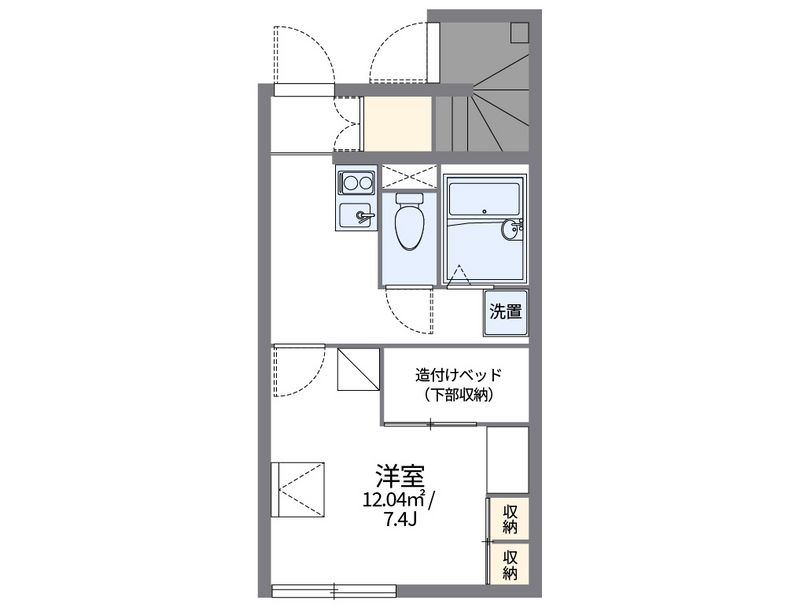 レオパレスエスピナカⅡ 間取図