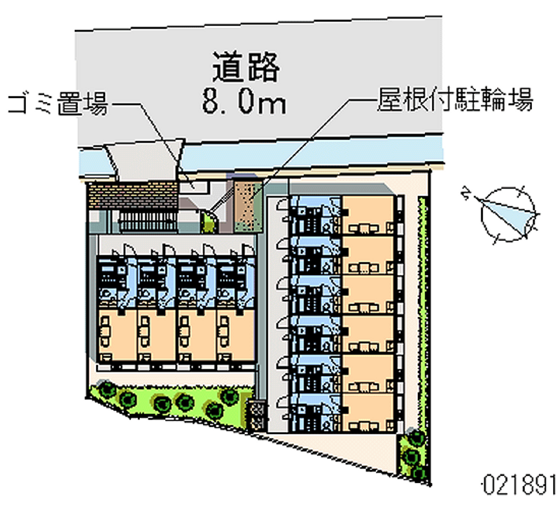 レオパレスＳＡＮＷＡ 区画図