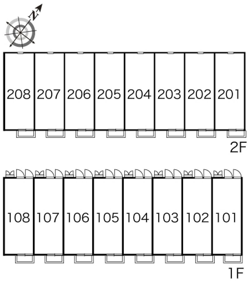 レオパレスエスユー 間取配置図