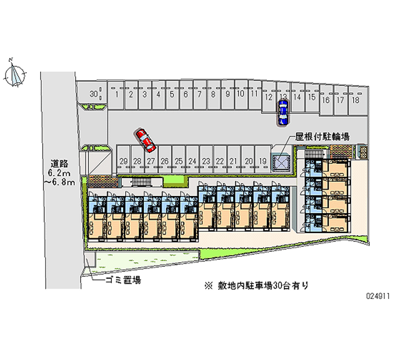 24911 Monthly parking lot