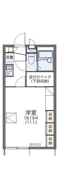 レオパレスマルベリーランチＢ 間取り図