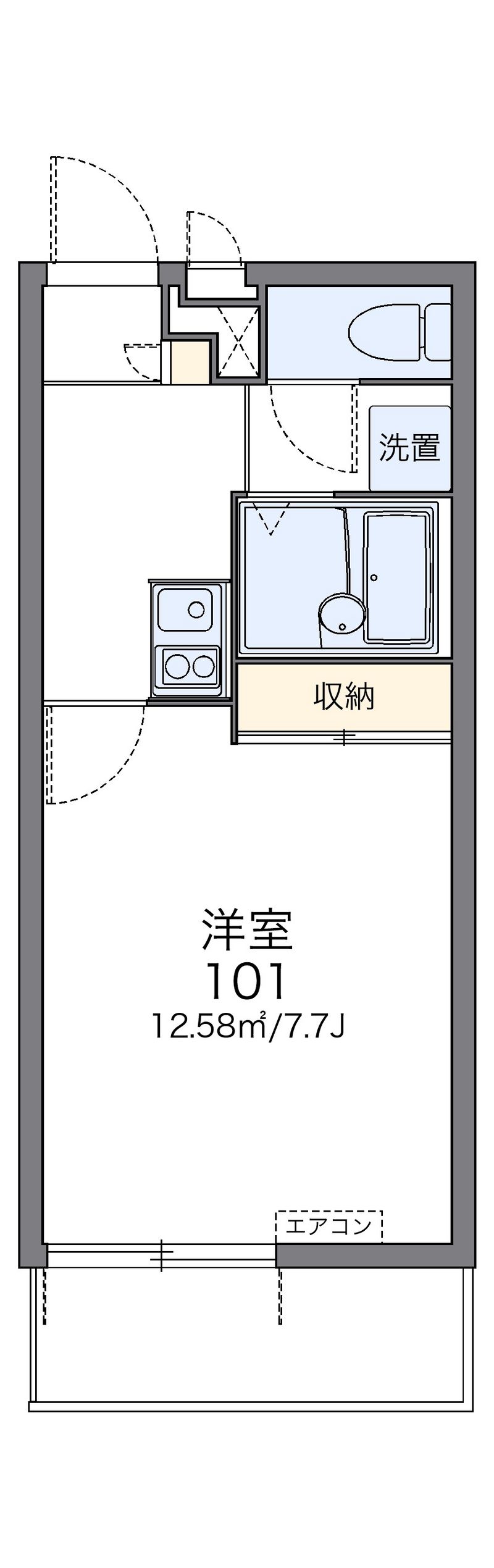 レオパレスカンパネラ 間取図