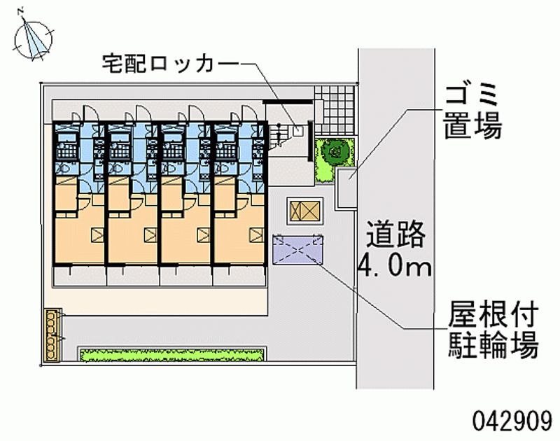 レオパレスエクスプレッシブ 区画図