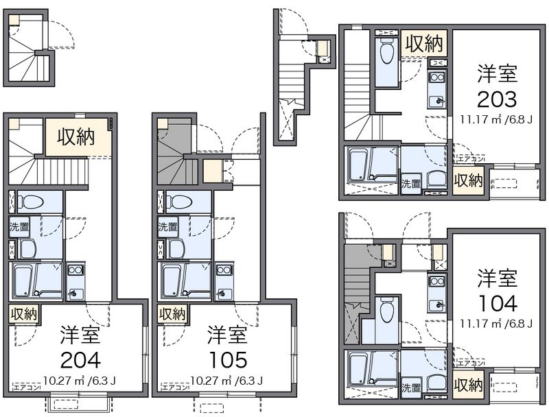 クレイノワイズ南馬込Ⅱアネックス 間取図