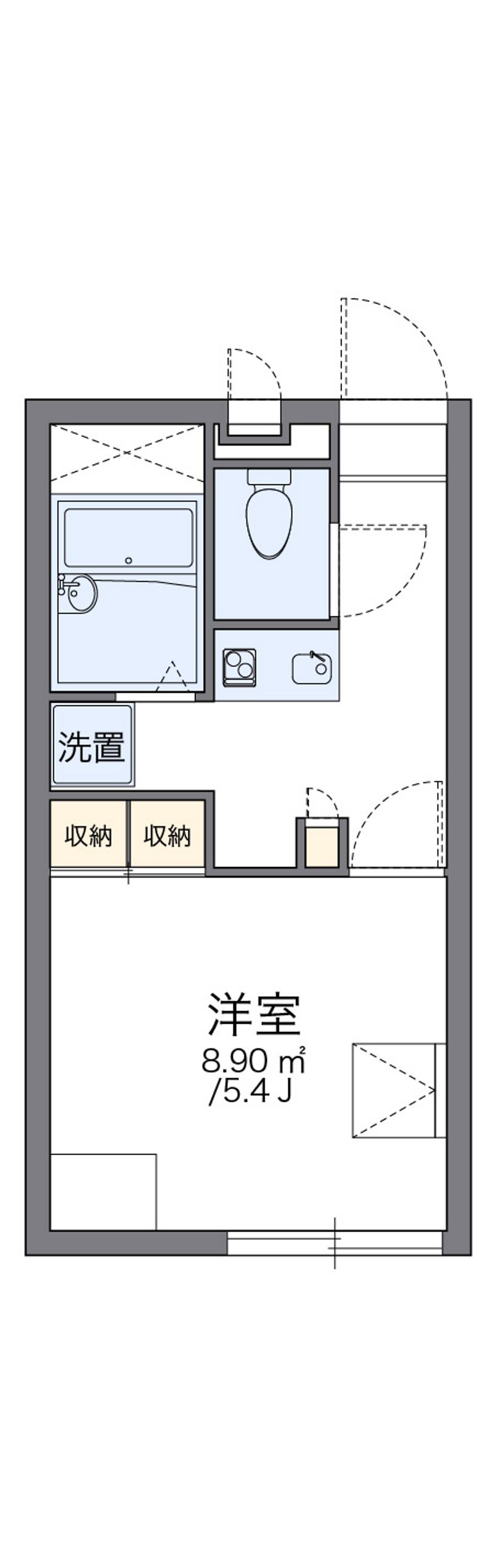 レオパレスドリーム田中２１ 間取図