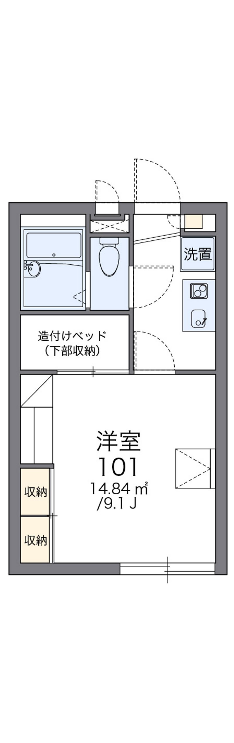 レオパレス富士見第二 間取図
