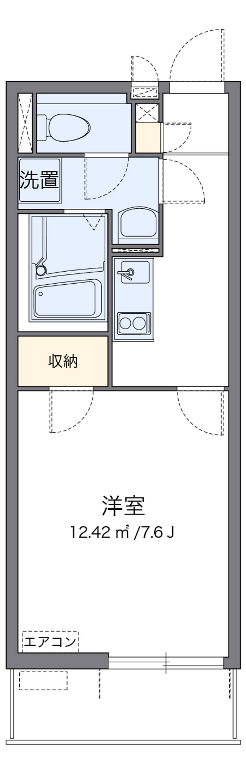 クレイノＩＴＵＫＩ 間取図