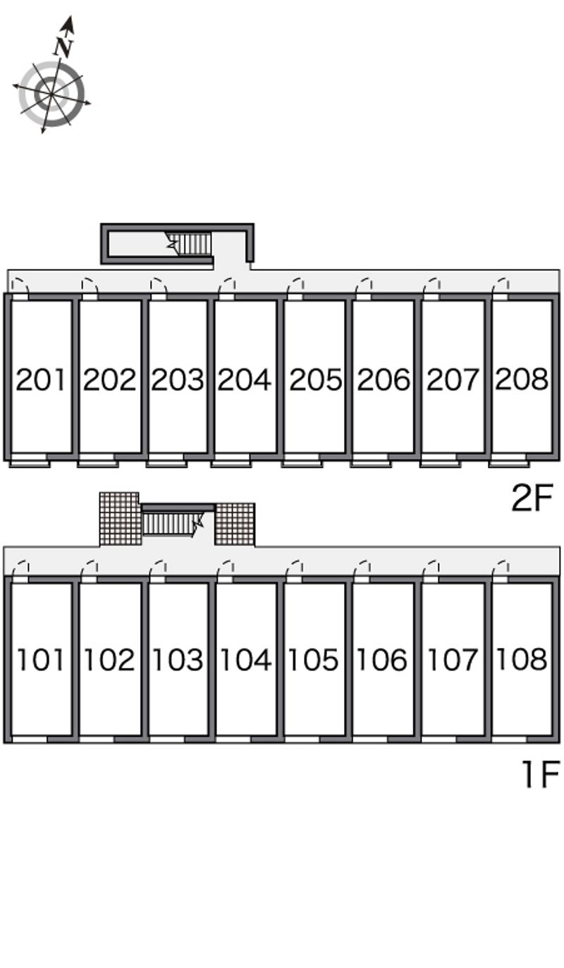 レオパレスメイセイⅢ 間取配置図