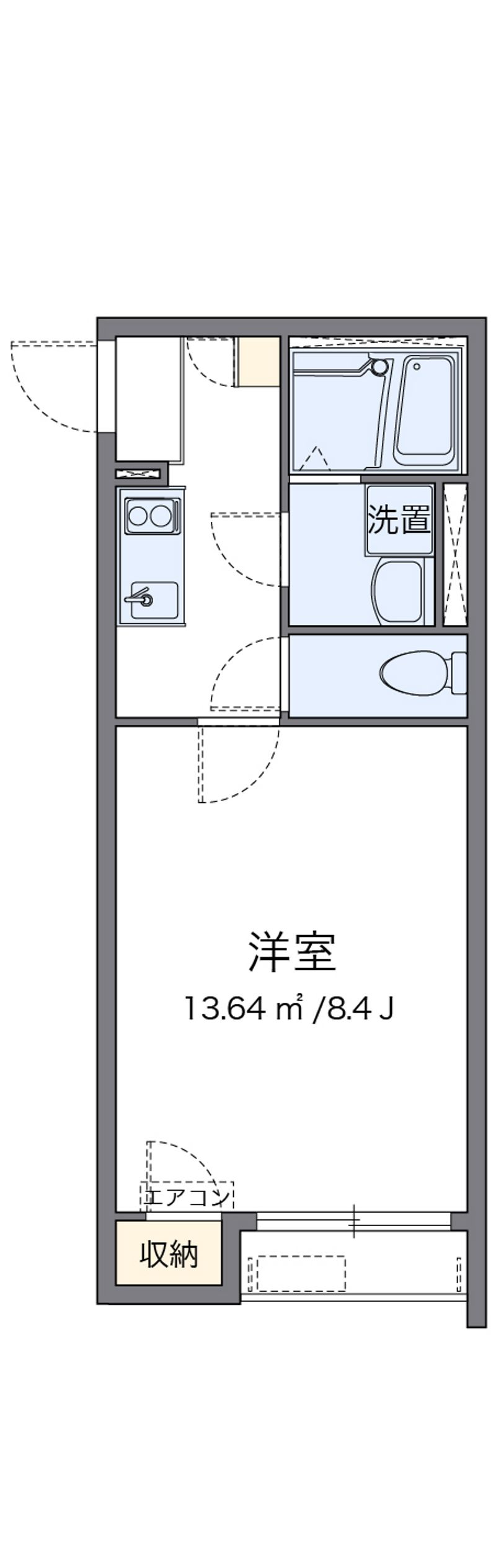 クレイノ湘南美住町 間取図