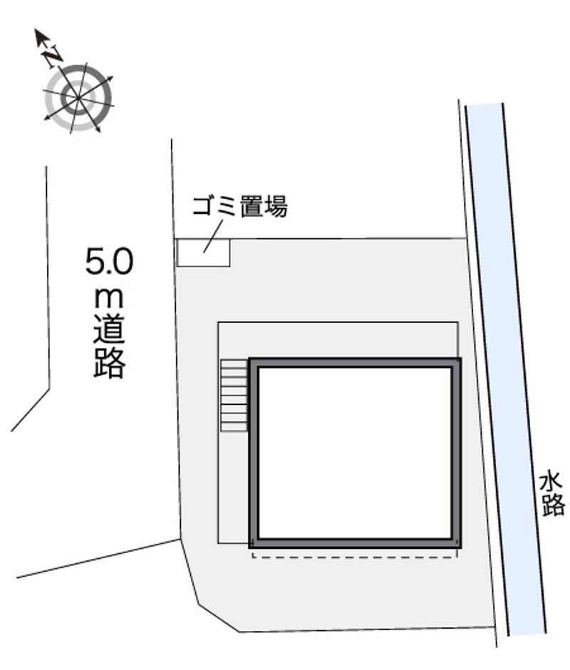 レオパレスファミリア湘南　藤沢 配置図
