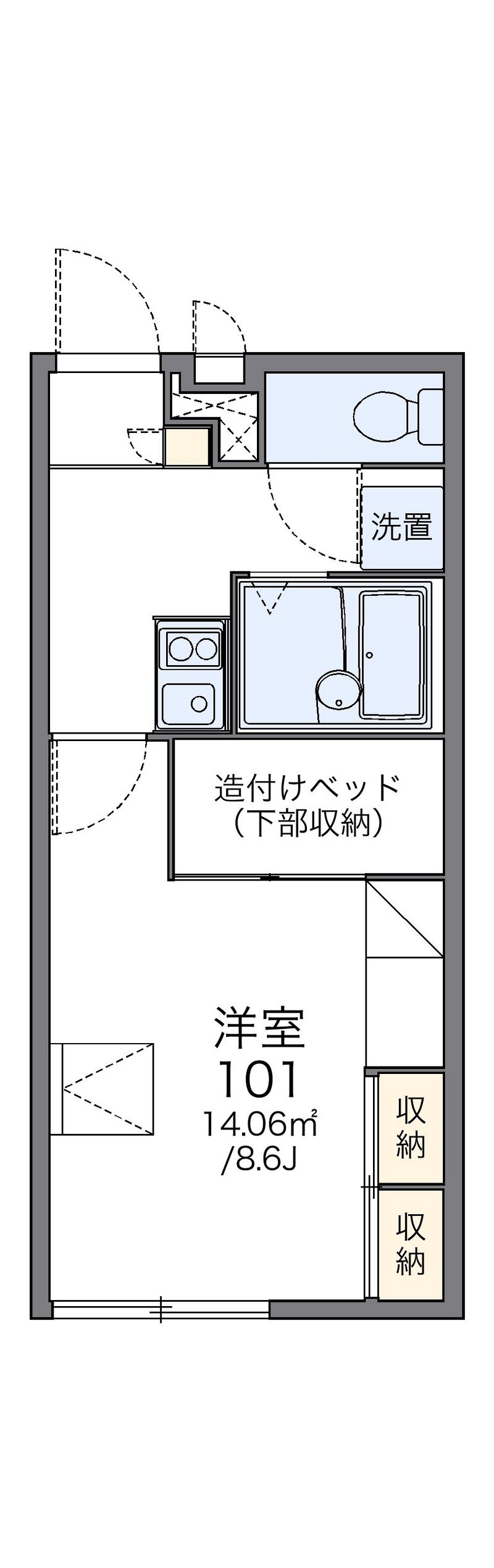 レオパレスヴィヴァーチェ 間取図