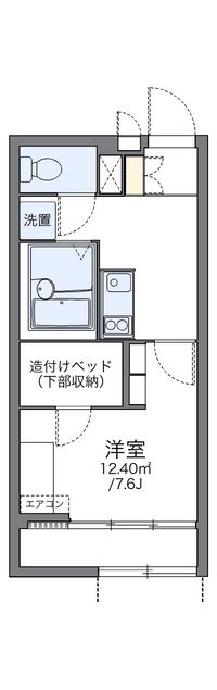 レオパレステルミック 間取り図