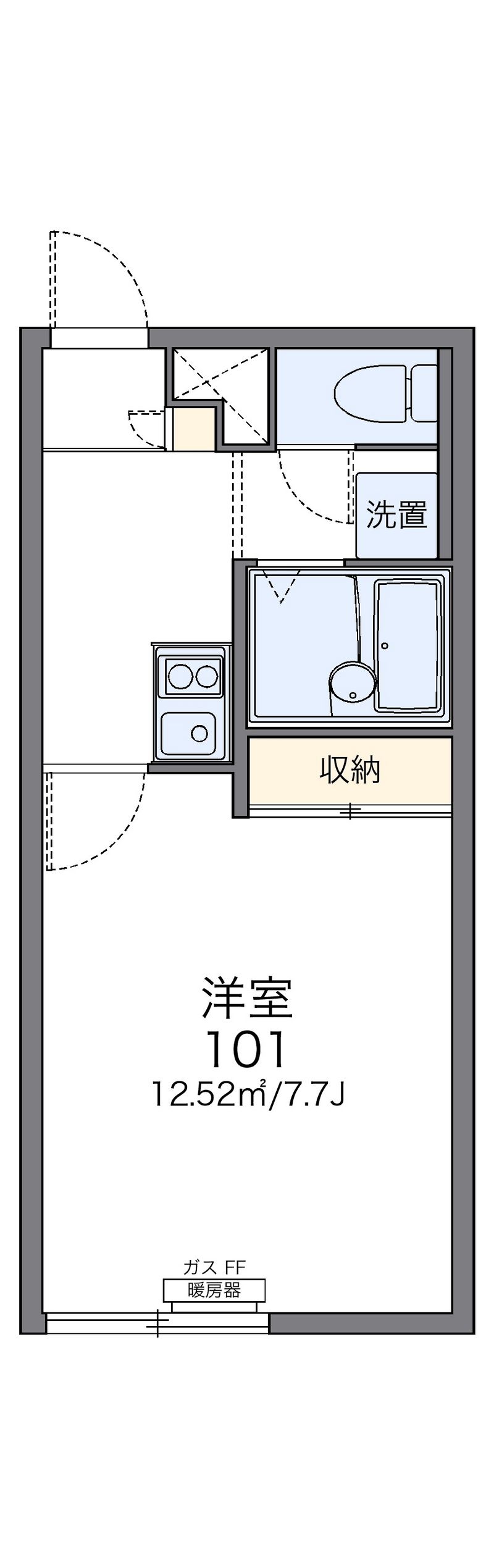 レオパレスアウル 間取図