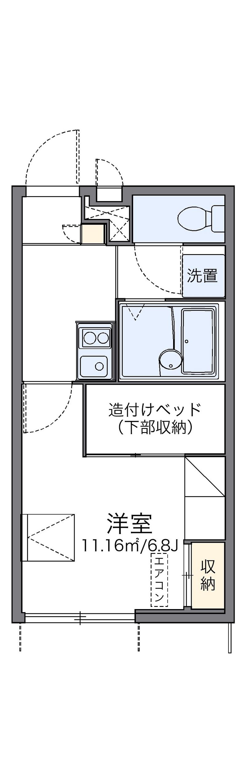 レオパレスさくら 間取図