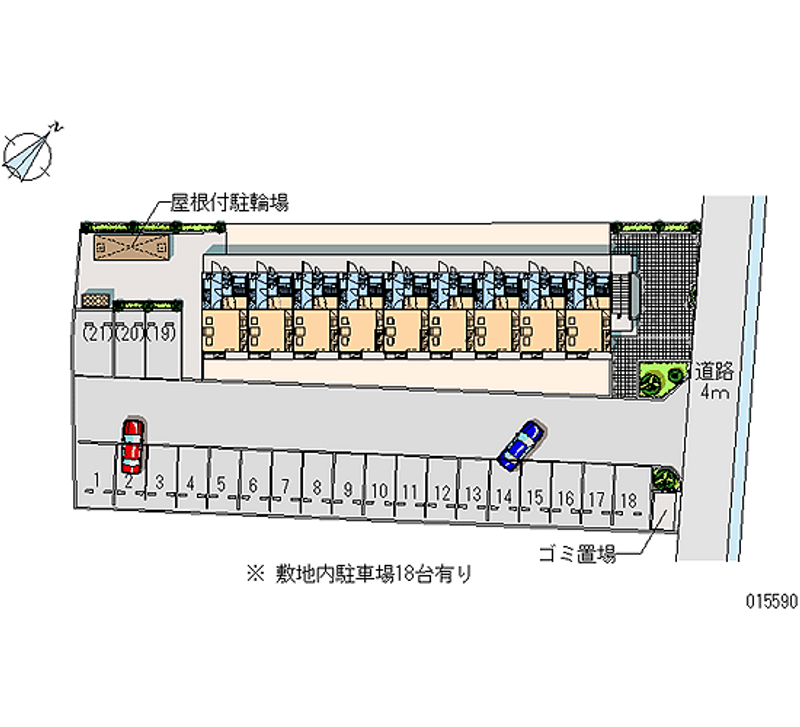 15590 Monthly parking lot