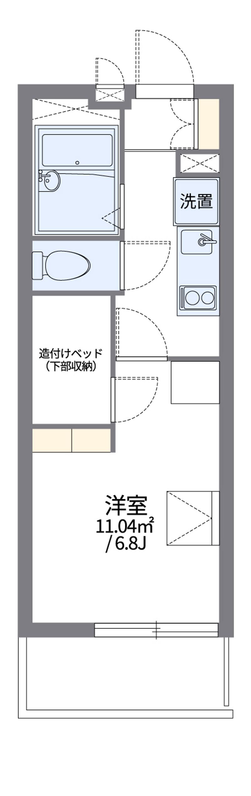 レオパレスプルーム淀川 間取り