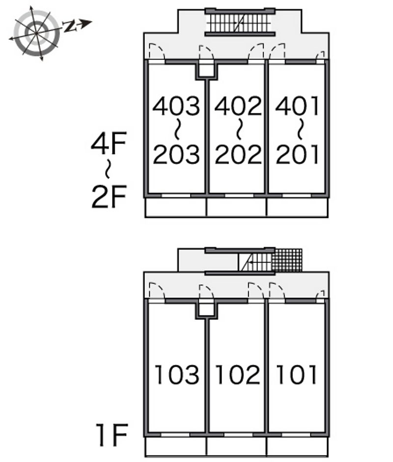レオパレスカナンの家 間取り配置図