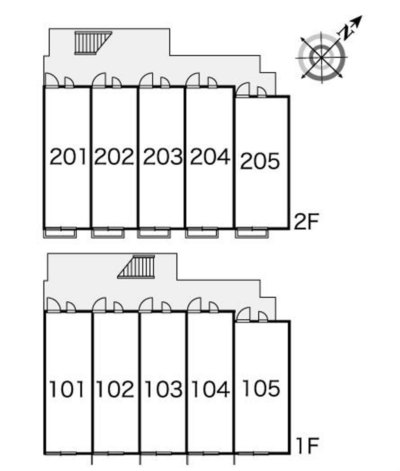 レオパレスＭＩＮＯＲＩＡ 間取配置図