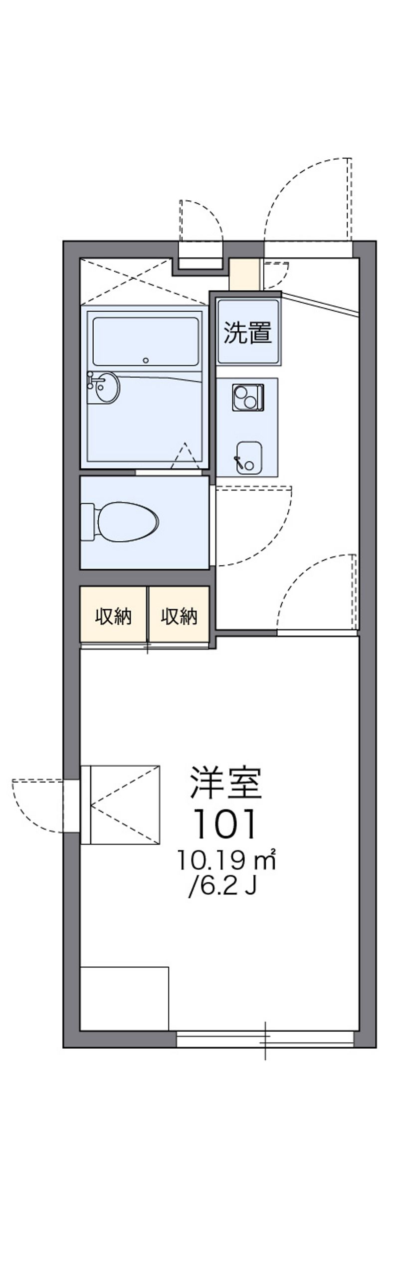 レオパレス大谷 間取図