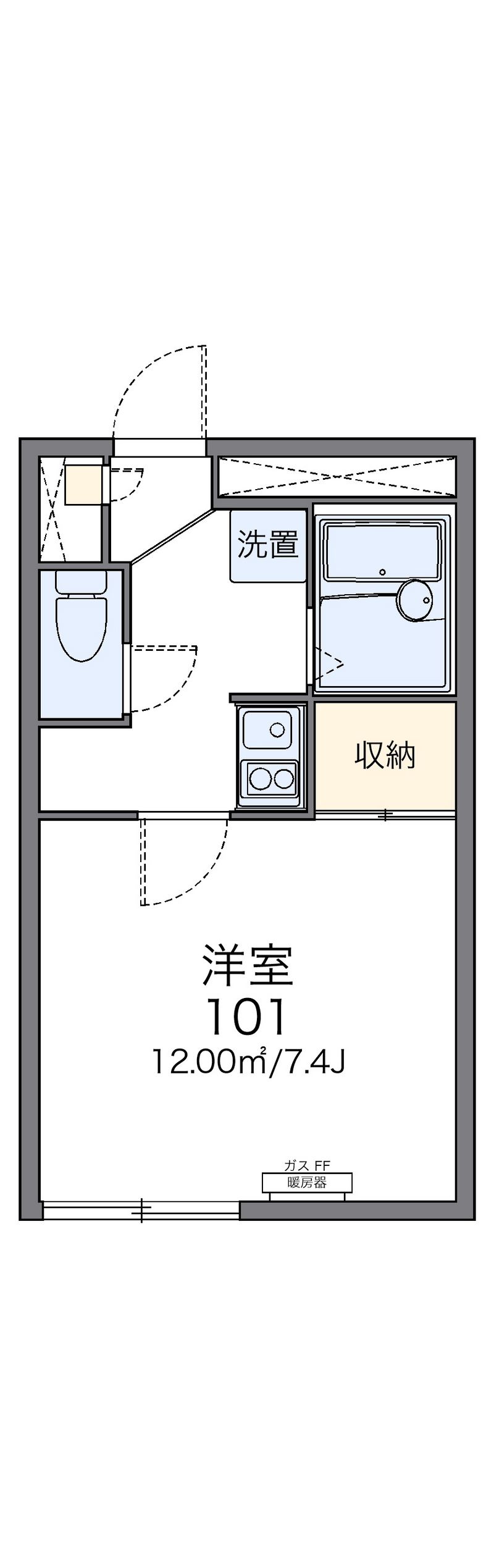 レオパレスフォルテックⅡ 間取図