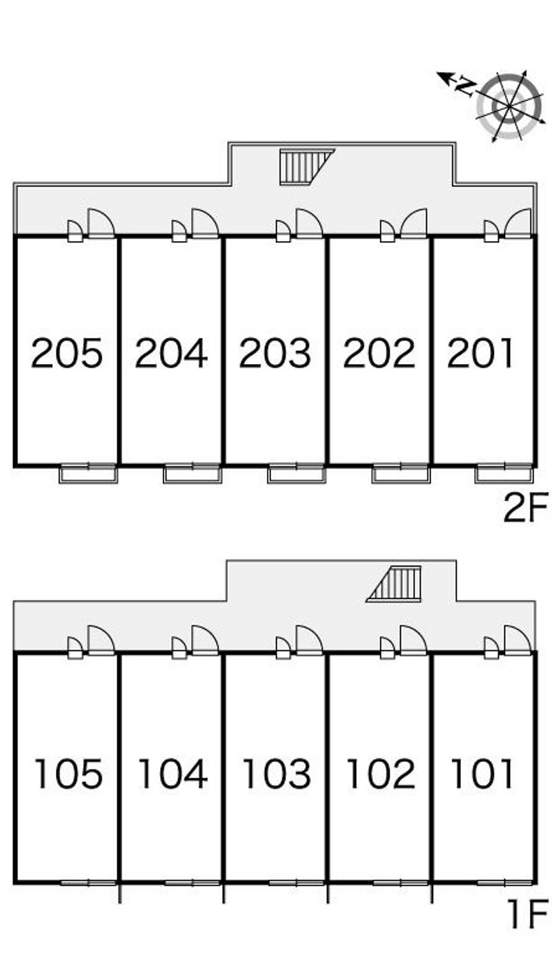 レオパレスグランエスポワール 間取り配置図