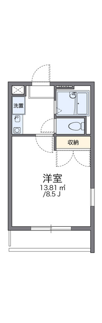 レオパレス早川Ｂ棟 間取り図