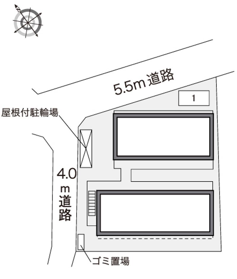 レオパレス学園南 配置図