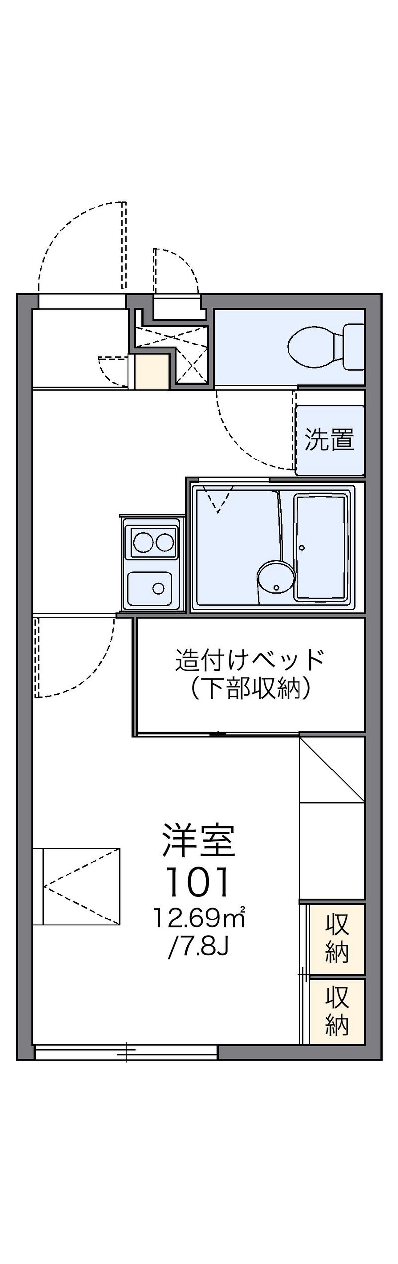 レオパレスＫＩＴＡＩＣＨＩ 間取図