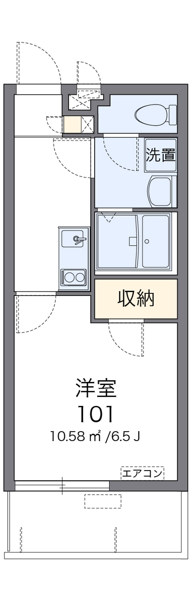 クレイノ田原 間取図
