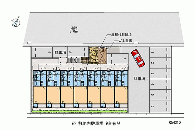 54310 Monthly parking lot