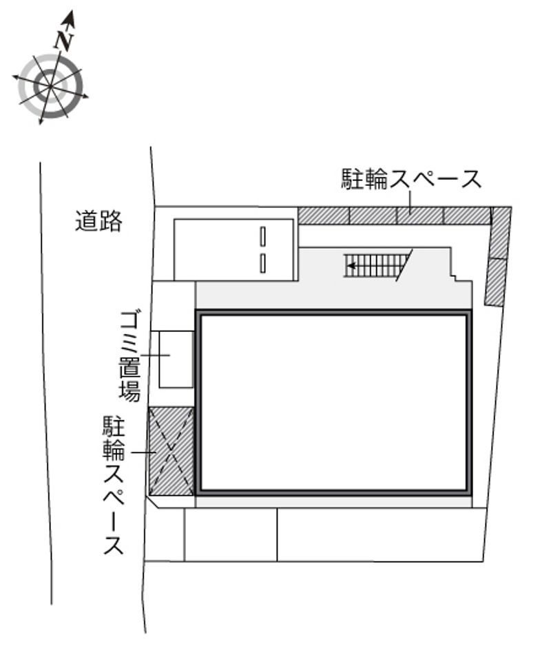 レオパレスクリエイトコーポ２ 配置図