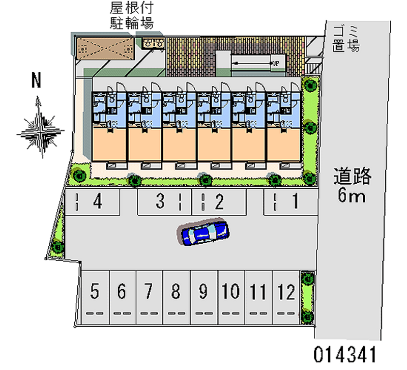 レオパレス１００ 月極駐車場