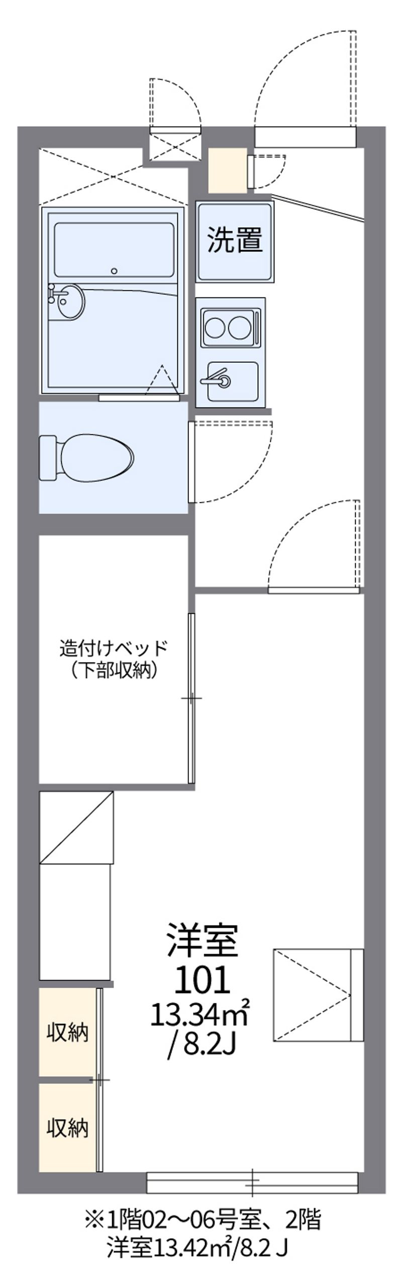 レオパレスストリームⅡ 間取図