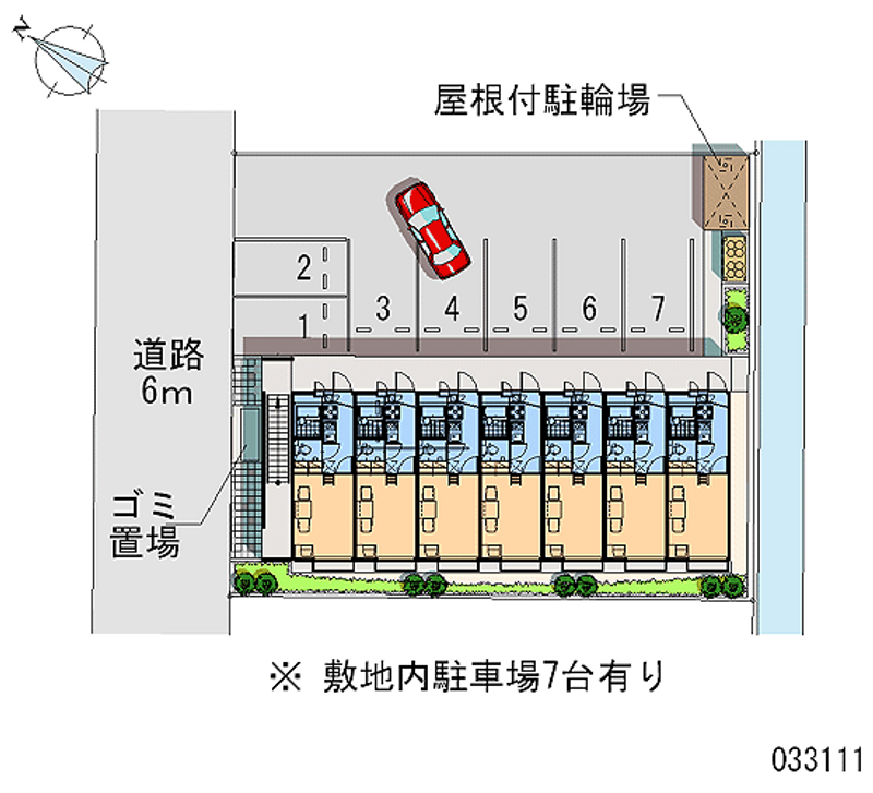 レオパレスＮＡＧＡＮＵＭＡ 月極駐車場