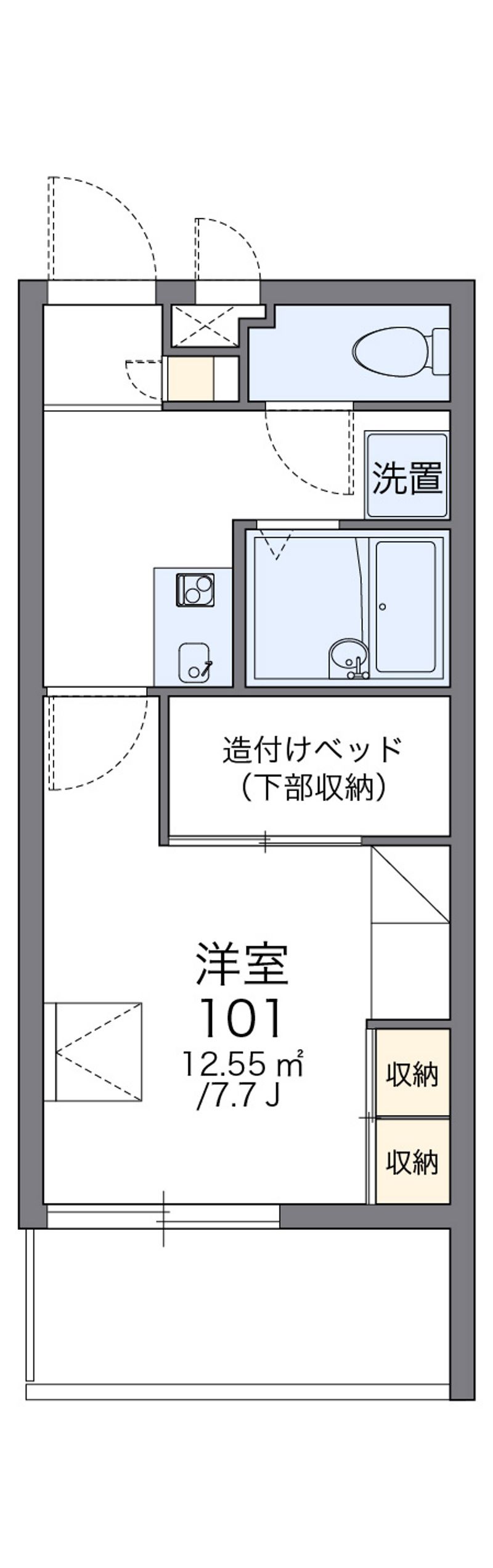 レオパレスルピナス 間取図