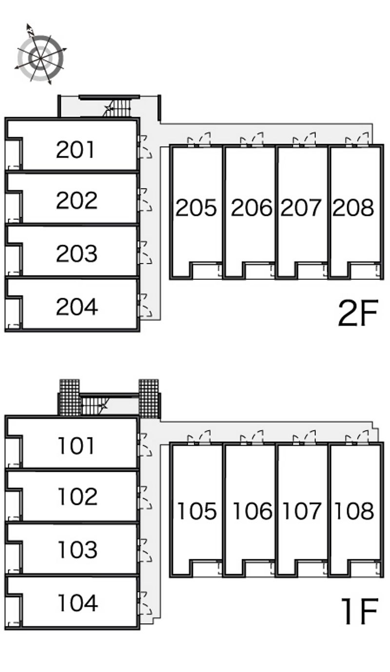 レオネクストＣｒｉｂ塚間 間取配置図